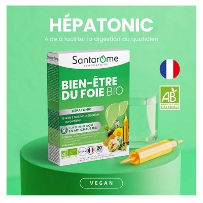 Santarome Bio Bien-Être du Foie Bio 20 Ampoules de 10 ml