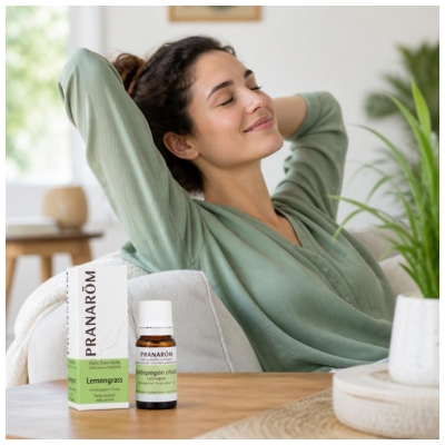 Pranarôm Huile Essentielle Lemongrass Cymbopogon Citratus Partie Aérienne Hect 10 ml