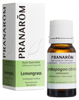 Pranarôm Huile Essentielle Lemongrass Cymbopogon Citratus Partie Aérienne Hect 10 ml