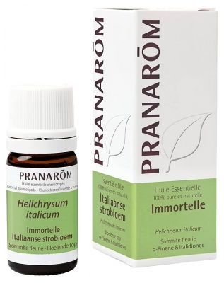 Pranarôm Huile Essentielle Immortelle - Helichrysum Italicum - Hélichryse Italienne Sommité Fleurie Hect 5 ml
