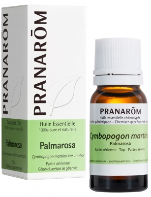 Pranarôm Huile Essentielle Palmarosa Cymbopogon Martinii Var. Motia Partie Aérienne Hect 10 ml