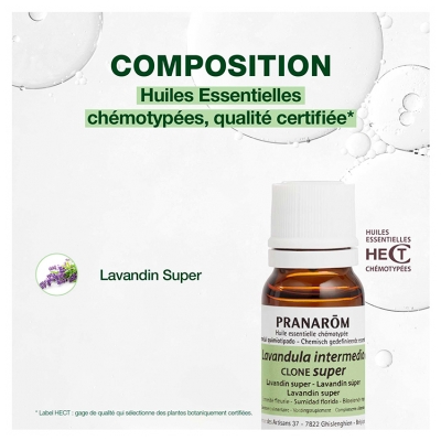 Pranarôm Lavandin Super Huile Essentielle 10 ml