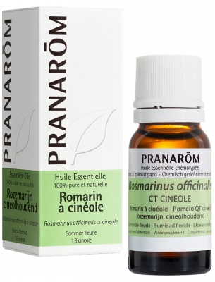 Pranarôm Huile Essentielle Romarin à Cinéole Rosmarinus Officinalis Ct Cineole Sommité Fleurie Hect 10 ml