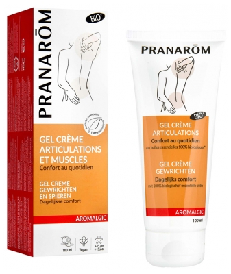 Pranarôm Aromalgic Gel Crème Articulations Bio Genou Dos Épaule Nuque Aux Huiles Essentielles Naturelles 100 ml