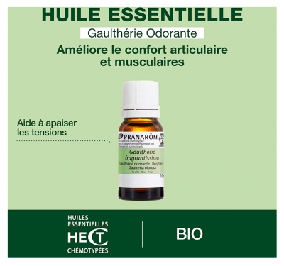Pranarôm Gaulthérie Odorante Bio Gaultheria Fragrantissima Feuille 10 ml