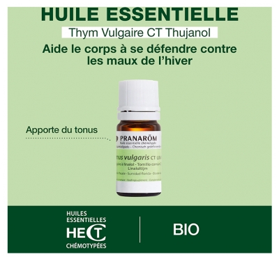 Pranarôm Thym Vulgaire à Thymol Huile Essentielle 10 ml
