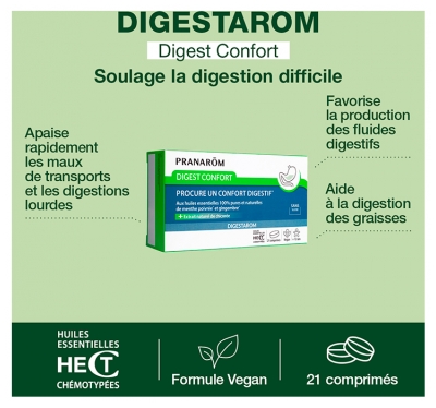Pranarôm Digest Confort 21 Comprimés -Confort Digestif