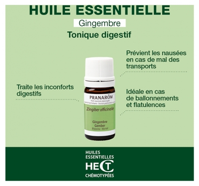 Pranarôm Huile Essentielle Gingembre Zingiber Officinale Rizhome Hect 5 ml