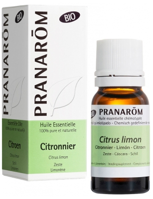Pranarôm Huile Essentielle Citronnier Zeste Bio 10 ml
