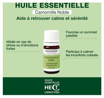 Pranarôm Huile Essentielle Camomille Noble Chamaemelum Nobile Fleur Hect 5 ml