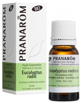 Pranarôm Huile Essentielle Eucalyptus Radié Bio Eucalyptus Radiata Ssp Radiata Feuille Hect 10 ml