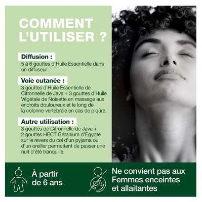 Pranarôm Huile Essentielle Citronnelle de Java Bio Cymbopogon Winterianus Partie Aérienne 10 ml