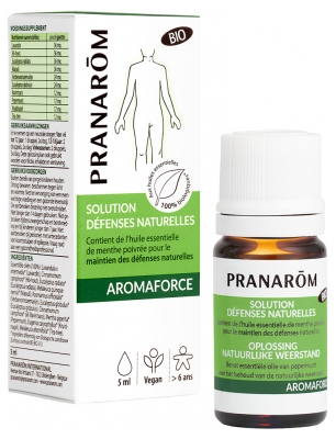 Pranarôm Solution Défenses Naturelles Bio Augmente la Résistance de l'Organisme 5 ml