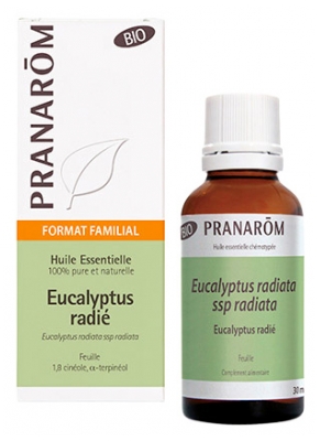 Pranarôm Huile Essentielle d'Eucalyptus Radié Bio Format Familial 30 ml