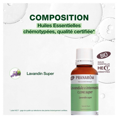 Pranarôm Huile Essentielle Lavandin Super Bio Format Familial 30 ml