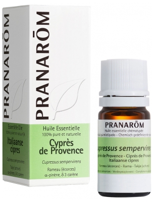 Pranarôm Huile Essentielle Cyprès Toujours Vert Bio - Rameau - 5 ml