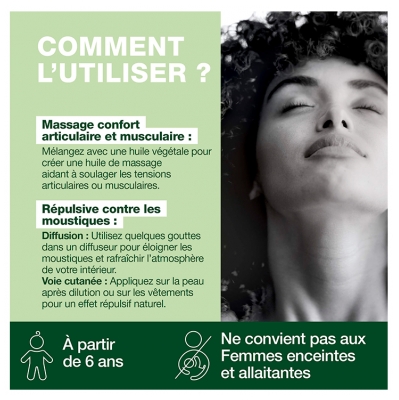 Pranarôm Huile Essentielle d'Eucalyptus Citronné Bio - Format Familial - 30 ml