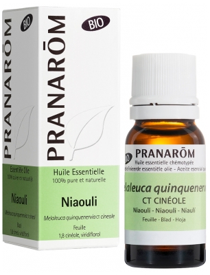 Pranarôm Huile Essentielle Niaouli Bio Melaleuca Quinquenervia Feuille Hect 10 ml