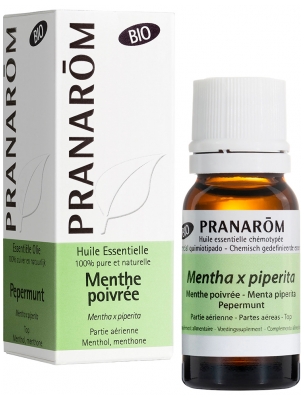 Pranarôm Huile Essentielle Menthe Poivrée Bio Mentha X Piperita Partie Aérienne Hect 5 ml