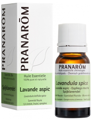 Pranarôm Huile Essentielle Lavande Aspic Lavandula Latifolia Spica Sommité Fleurie Hect 10 ml