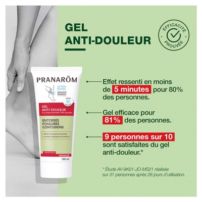 Pranarôm Aromalgic Gel Anti-Douleur - Entorses Foulures Contusions - Huiles Essentielles Bio Hect - 100 ml