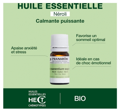 Pranarôm Huile Essentielle Néroli Bio Citrus Aurantium Ssp Amara Fleur 5 ml
