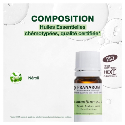 Pranarôm Huile Essentielle Néroli Bio Citrus Aurantium Ssp Amara Fleur 5 ml