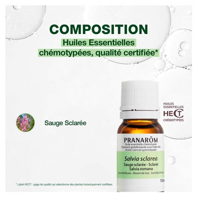 Pranarôm Huile Essentielle de Sauge Sclarée 10 ml
