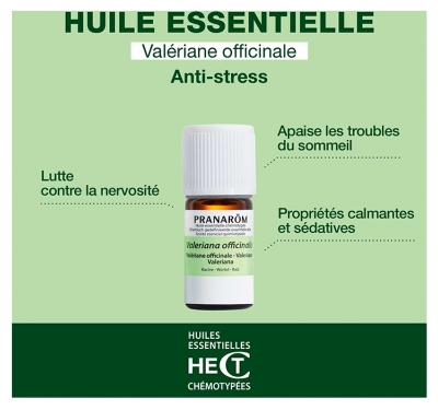 Pranarôm Huile Essentielle Valériane Officinale Valeriana Officinalis Racine Hect 5 ml
