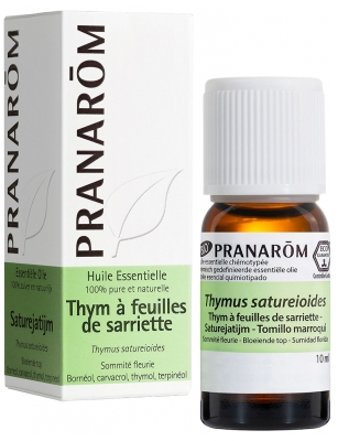 Pranarôm Thym a Feuilles de Sarriette Sommité Fleurie 10 ml