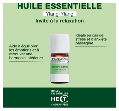 Pranarôm Huile Essentielle Ylang-Ylang Extra Cananga Odorata Fleur 5 ml