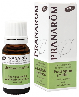 Pranarôm Huile Essentielle Eucalyptus Smithii Bio Feuille 10 ml