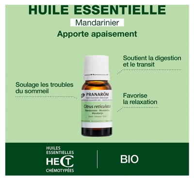 Pranarôm Huile Essentielle Mandarinier Bio Zeste 10 ml