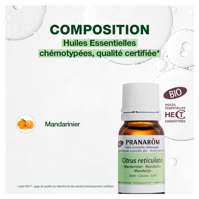 Pranarôm Huile Essentielle Mandarinier Bio Zeste 10 ml