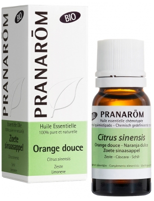 Pranarôm Huile Essentielle Orange Douce Bio Citrus Sinensis Zeste Hect 10 ml