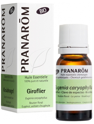 Pranarôm Huile Essentielle Giroflier Bio Eugenia Caryophyllus Bouton Floral Hect 10 ml
