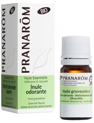 Pranarôm Huile Essentielle Inule Odorante Bio (Eco) Inula Graveolens Sommité Fleurie Hect 5 ml