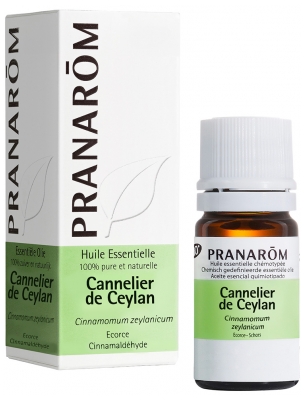 Pranarôm Huile Essentielle Cannelle de Ceylan Bio Cinnamomum Zeylanicum Verum Écorce 5 Ml...