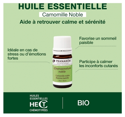 Pranarôm Huile Essentielle Camomille Noble Bio Chamaemelum Nobile Fleur 5 ml