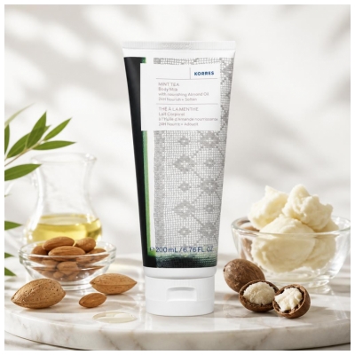 Korres Lait Corps Nourrissant Thé à la Menthe 200 ml
