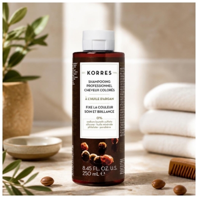 Korres Shampoing Professionnel Post-Coloration Cheveux Colorés 250 ml