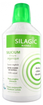 Silagic Silicium Organique Source Végétale Buvable Bouteille 1 l Vert.