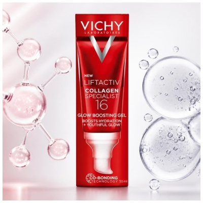 Vichy LiftActiv Collagen Specialist 16 Glow Boosting Gel Éclat Jeunesse 50 ml