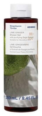 Korres Gel Douche Nettoyant Corporel Lime Gingembre 250 ml