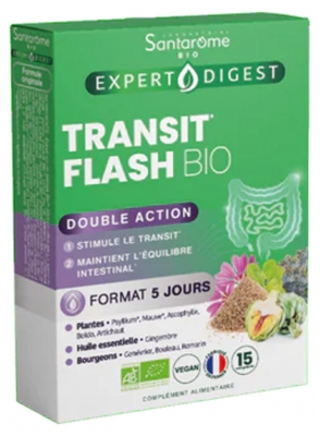 Santarome Transit Flash Double Action Bio 15 Comprimés