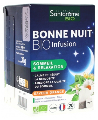 Santarome Bonne Nuit Infusion Bio 20 Sachets de 1,5 g