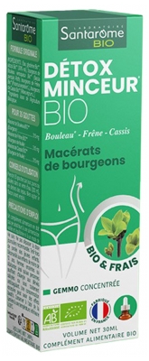 Santarome Bio Détox Minceur Bouleau Frêne Cassis Bio 30 ml