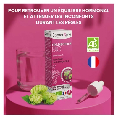 Santarome Macérat de Bourgeons Framboisier (Rubus Idaeus L.) Bio 30 ml