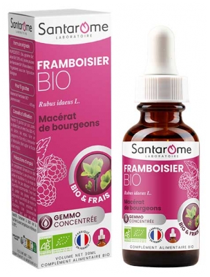 Santarome Macérat de Bourgeons Framboisier (Rubus Idaeus L.) Bio 30 ml