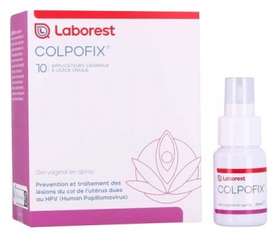 Biocodex Colpofix Gel Vaginal en Spray 20 ml + 10 Applicateurs à Usage Unique